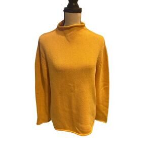 Women’s Eileen Fisher Peach Cotton Sweater. Size Large